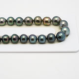 47pcs Multicolor 8-10mm - SB AAA/AA Quality Tahitian Pearl Necklace NL1499 THMIX2