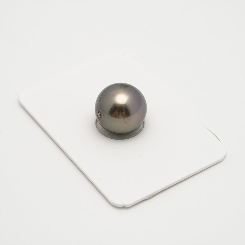 1pcs Blue Green 13mm - SR/NR AAA Quality Tahitian Pearl Single LP2045 OR6