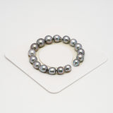 17pcs "High Luster" Light Cherry 8-11mm - SB AAA Quality Tahitian Pearl Bracelet BR2238 HL3