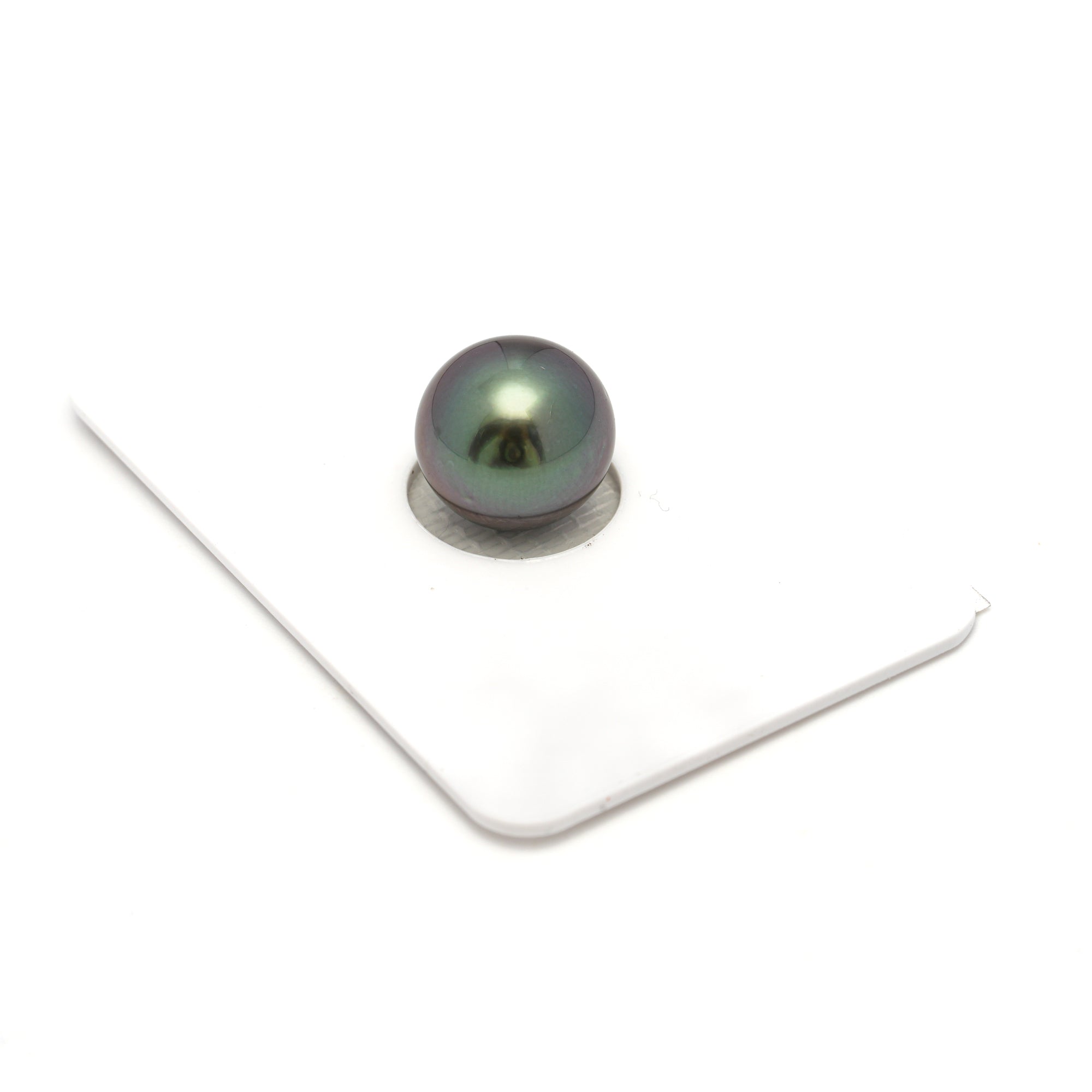 1pcs "High Luster" Aubergine 11.2mm - NR AA Quality Tahitian Pearl Single LP2230 OR12