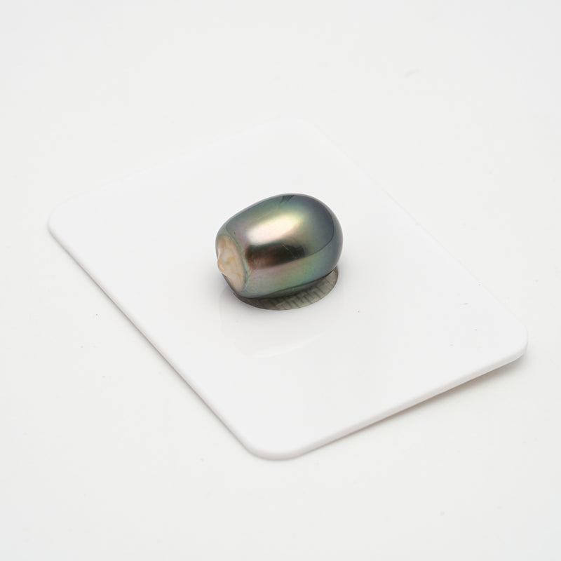 1pcs "High Luster" Green 11mm - SB AAA/AA Quality Tahitian Pearl Single LP1830 TH1