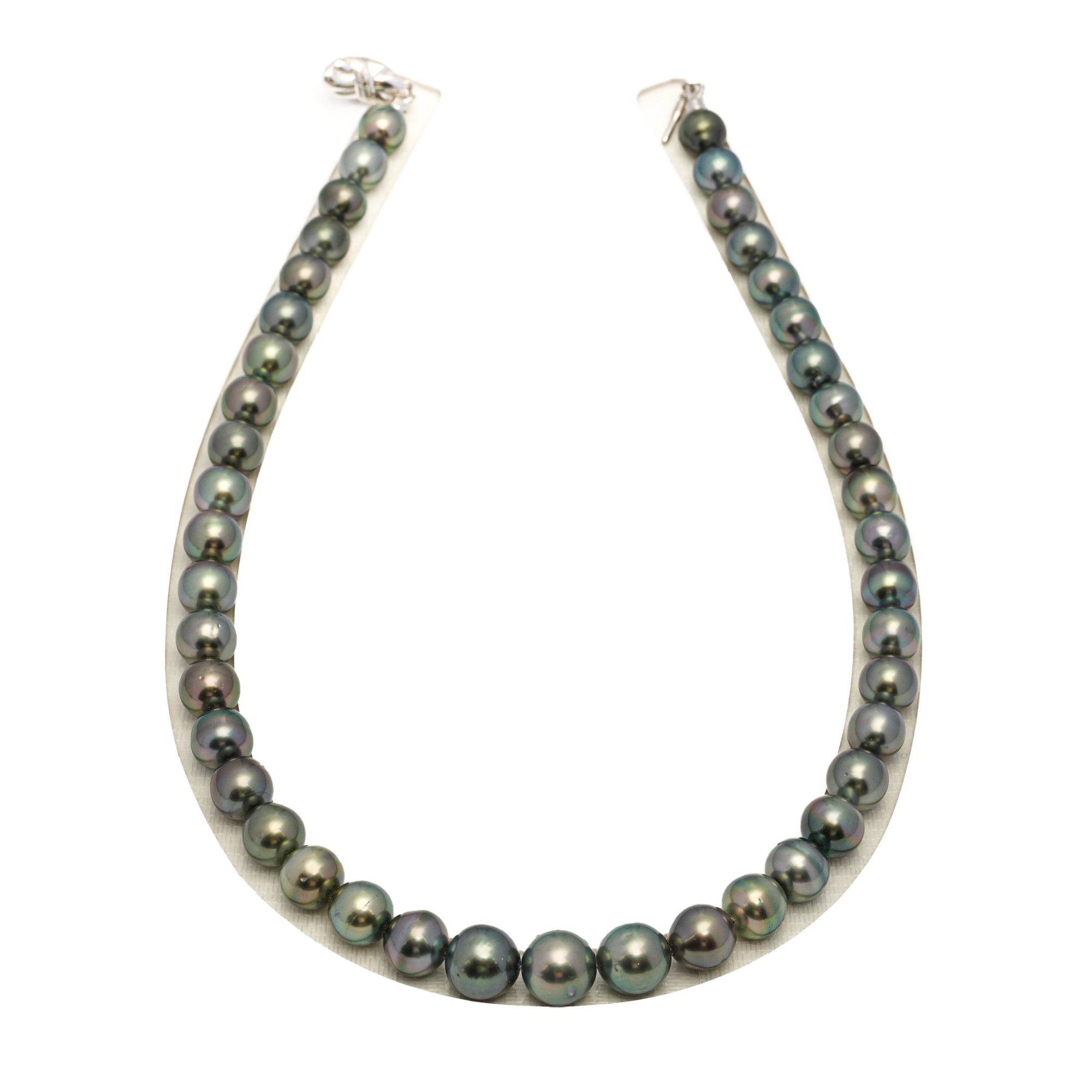 43pcs Multicolor 8-11mm - SB/NR AAA/AA Quality Tahitian Pearl Drilled Necklace NL1725 WF1