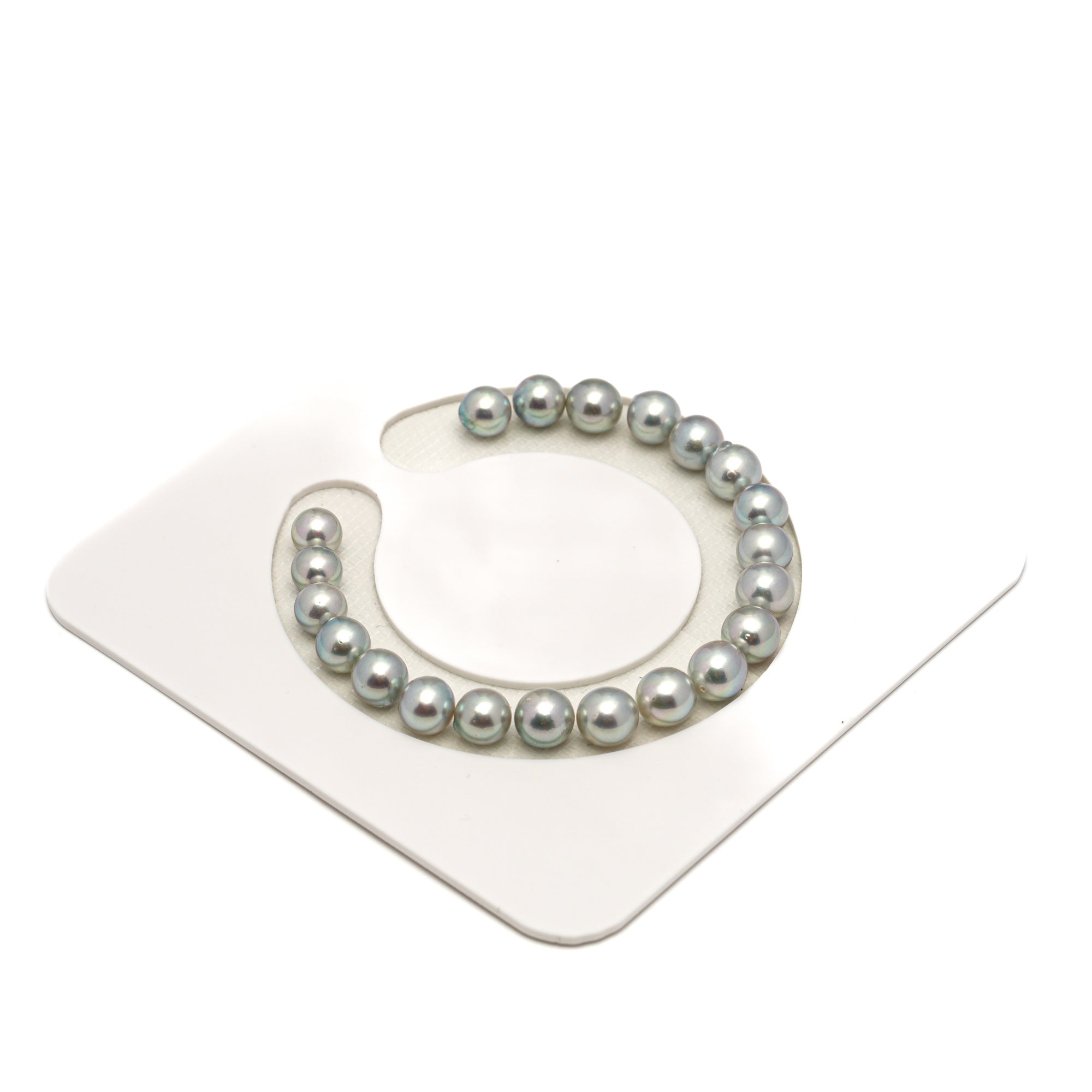 21pcs Akoya Pearl Silver 7-7.8mm - SR/NR AA/A Quality Bracelet AKBR2396 CMA1