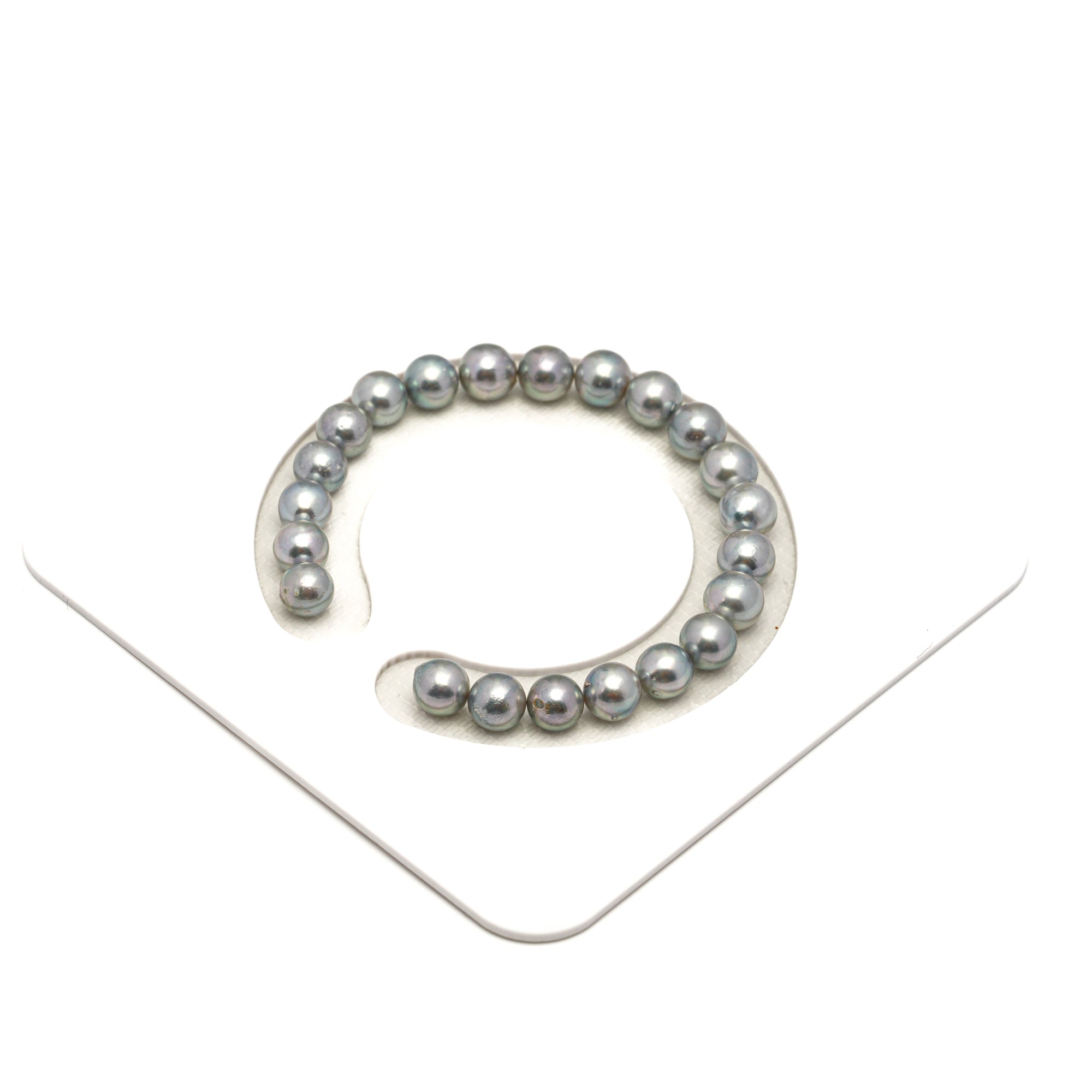 22pcs Akoya Pearl "High Luster" Silver Mix 7.3-7.8mm - SR/NR AA/A Quality Bracelet AKBR2423 CMA1