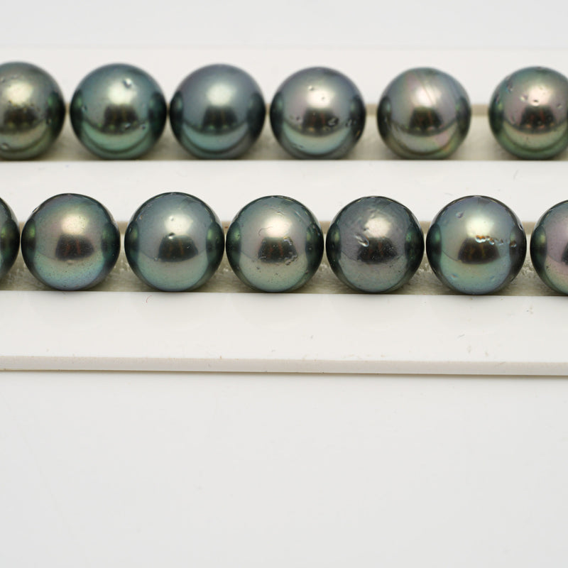 38pcs Green 8-11mm - RSR AA/A Quality Tahitian Pearl Necklace NL1515