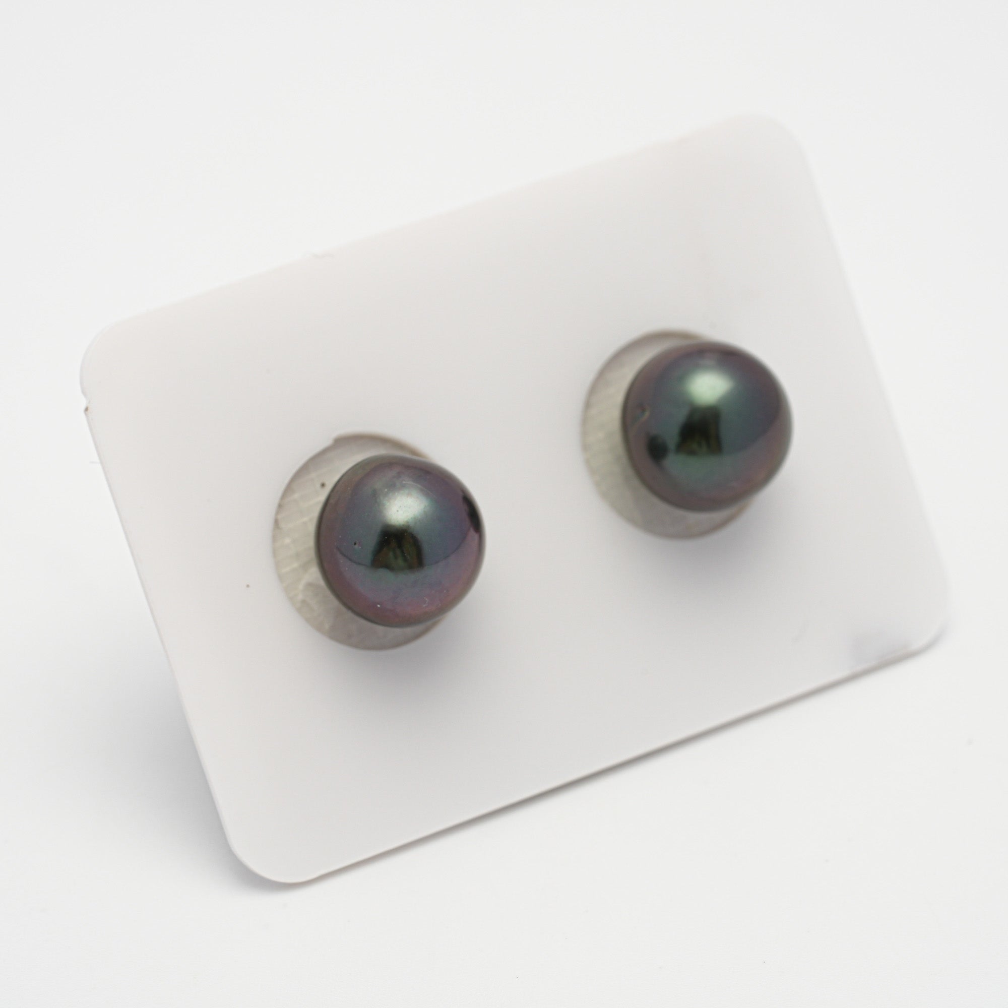 2pcs Cherry Purple 9.8-10.2mm - SR/NR AAA/AA Quality Tahitian Pearl Pair ER1531 OR6