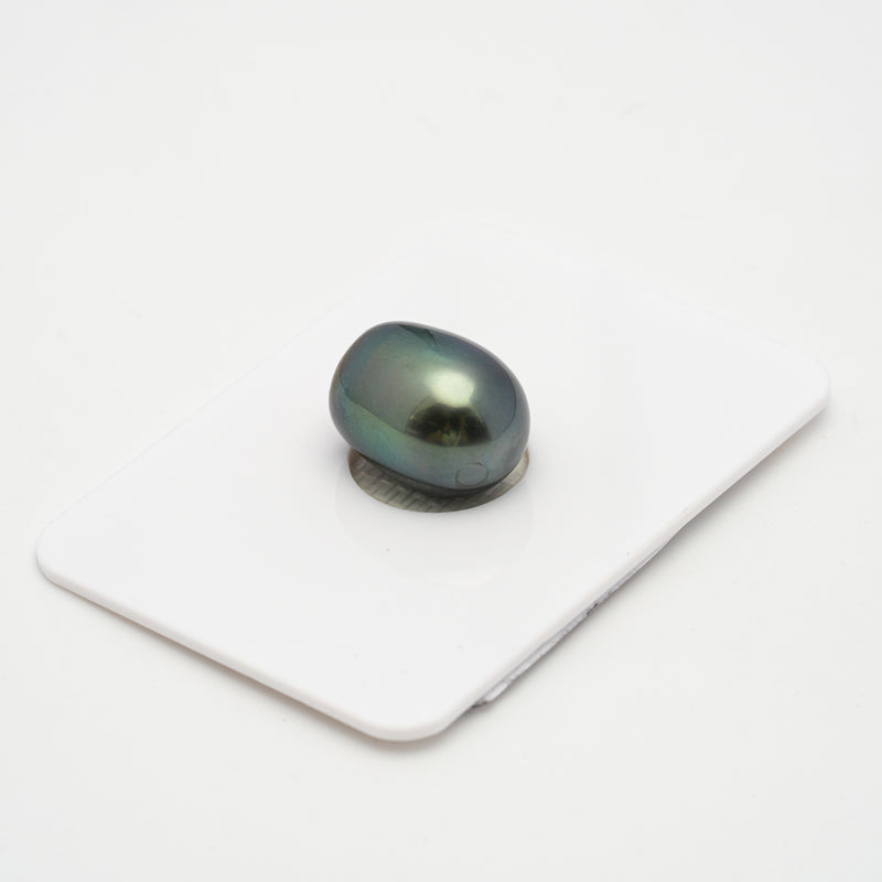 1pcs "High Luster" Green 11mm - SB AAA/AA Quality Tahitian Pearl Single LP1830 TH1