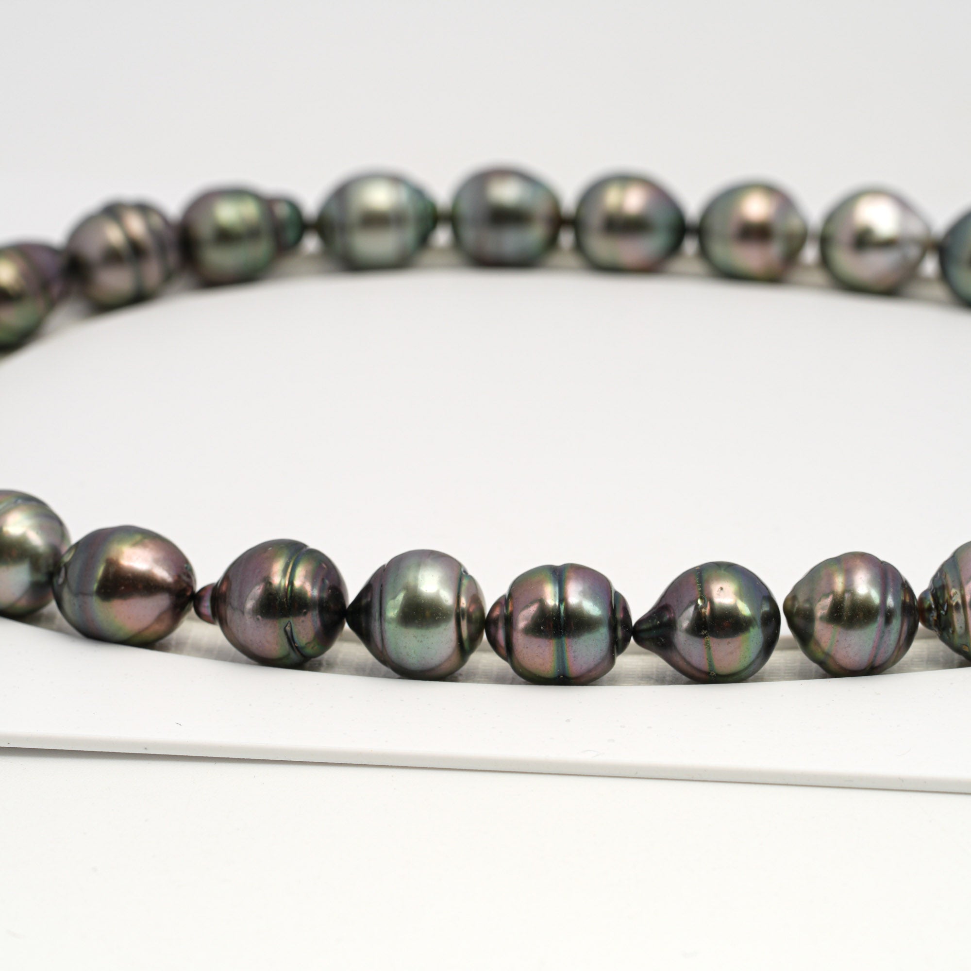 29pcs "High Luster" Multicolor 12mm - CL/SB AAA/AA Quality Tahitian Pearl Necklace NL1688 CMP9