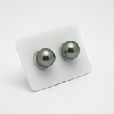 2pcs Multicolor 12mm - RSR AAA/AA Quality Tahitian Pearl Pair ER1376 A89