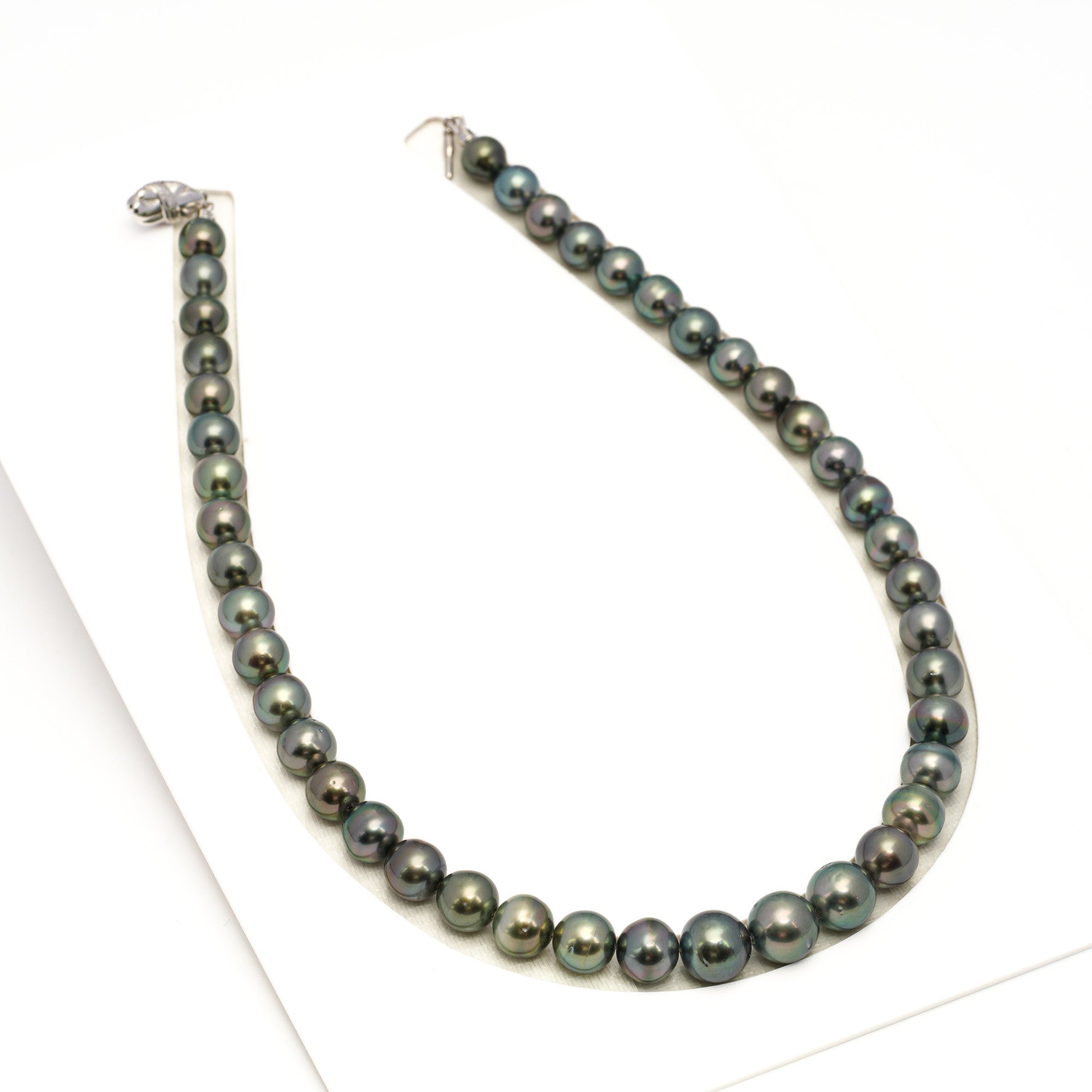 43pcs Multicolor 8-11mm - SB/NR AAA/AA Quality Tahitian Pearl Drilled Necklace NL1725 WF1