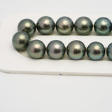 38pcs Green 8-11mm - RSR AA/A Quality Tahitian Pearl Necklace NL1515