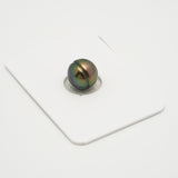 1pcs "High Luster" Peacock 10mm - CL AAA Quality Tahitian Pearl Single LP2019 OR7