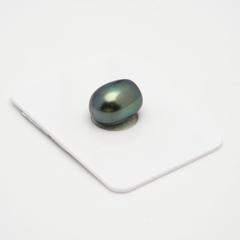 1pcs "High Luster" Green 11mm - SB AAA/AA Quality Tahitian Pearl Single LP1830 TH1