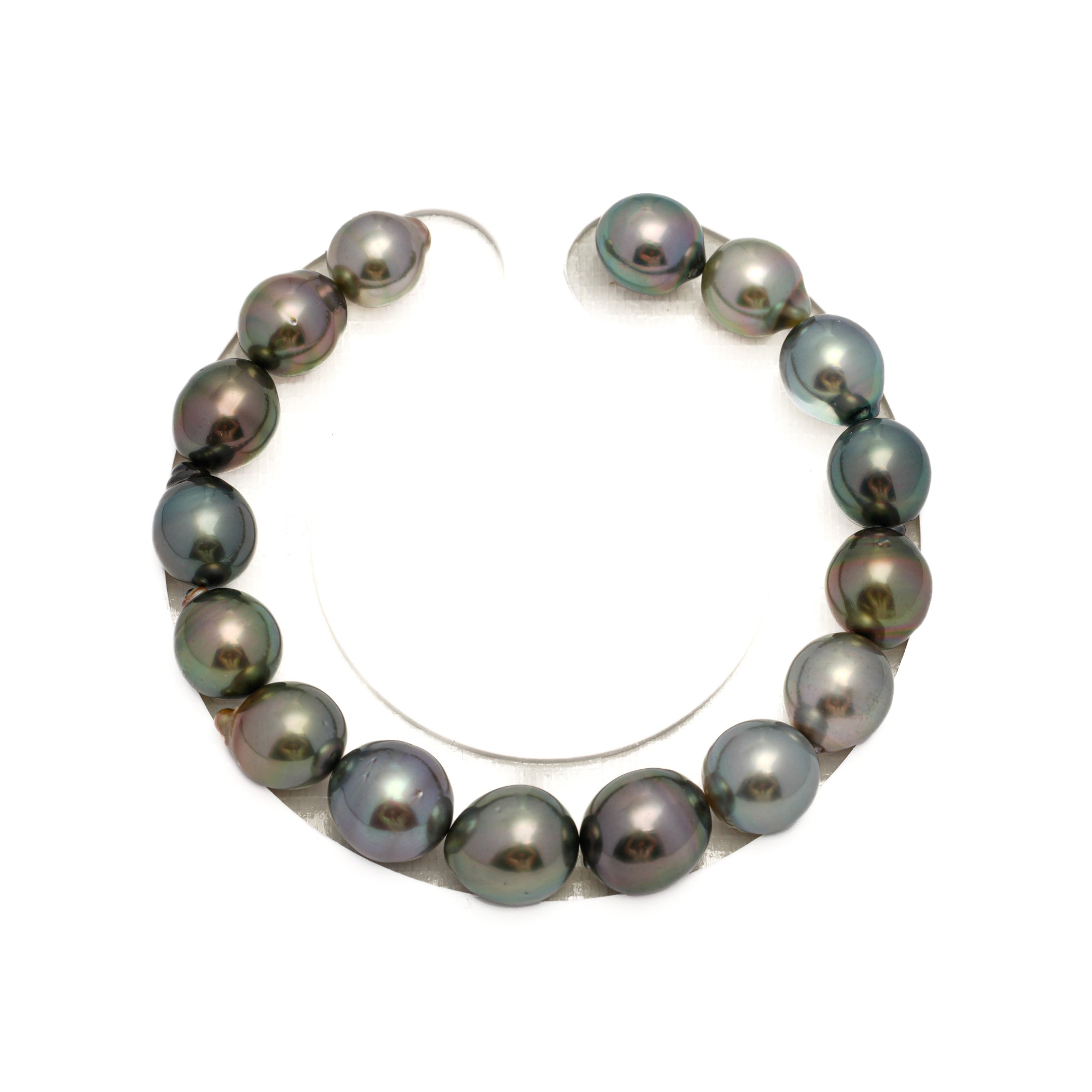 16pcs Multicolor 9-11mm - SB AAA Quality Tahitian Pearl Bracelet BR2304 HL4