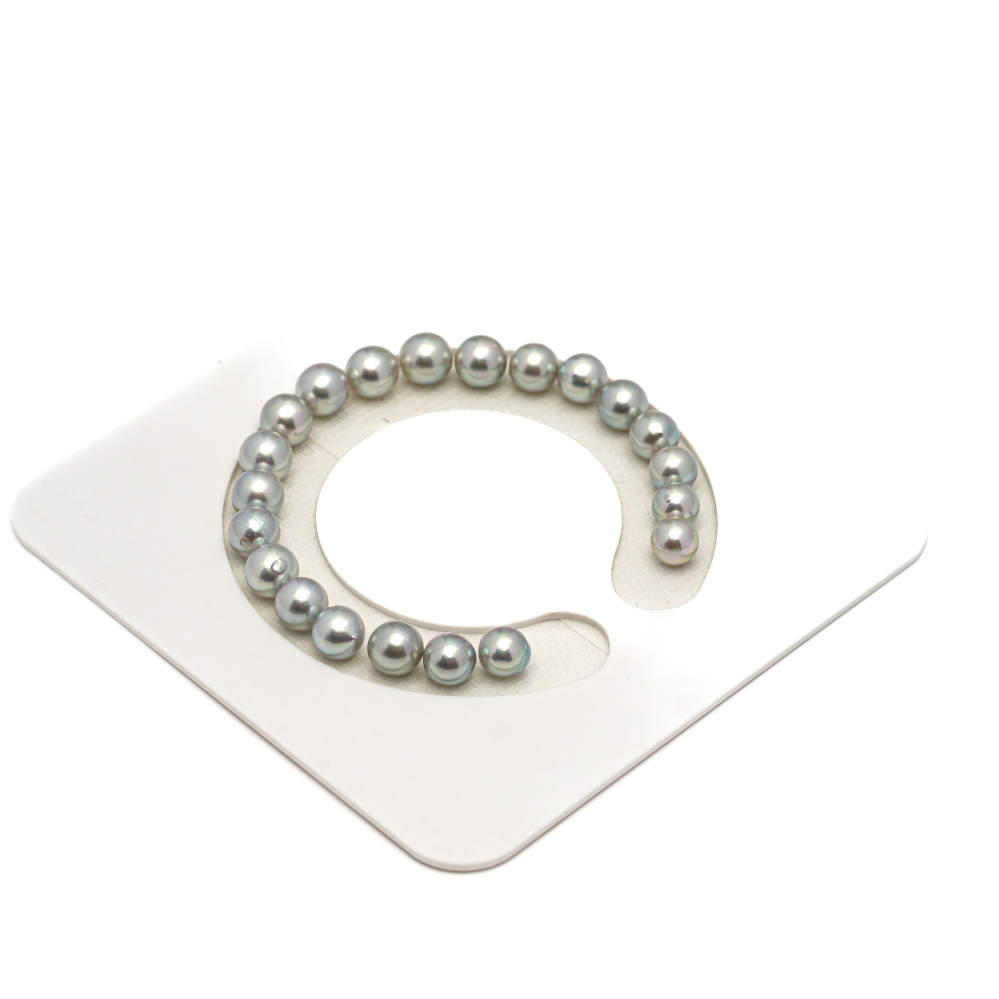 21pcs Akoya Pearl Silver 7-7.8mm - SR/NR AA/A Quality Bracelet AKBR2396 CMA1