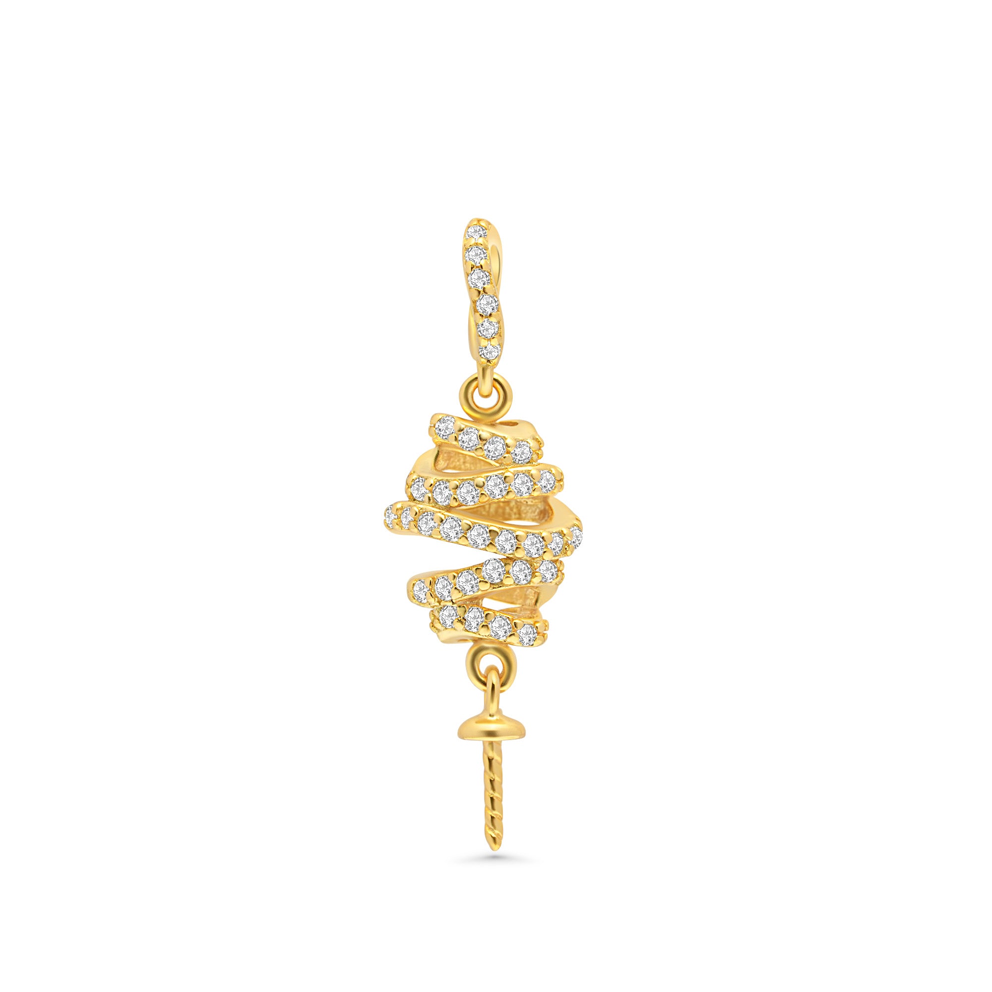 Pendant Clasp 925 Silver for Pearl SC457