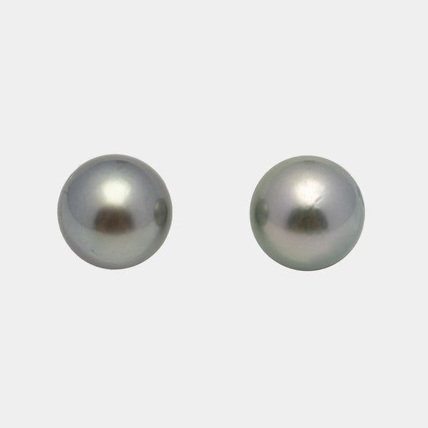 2pcs Light 12.2mm - RSR AAA Quality Tahitian Pearl Pair ER1485