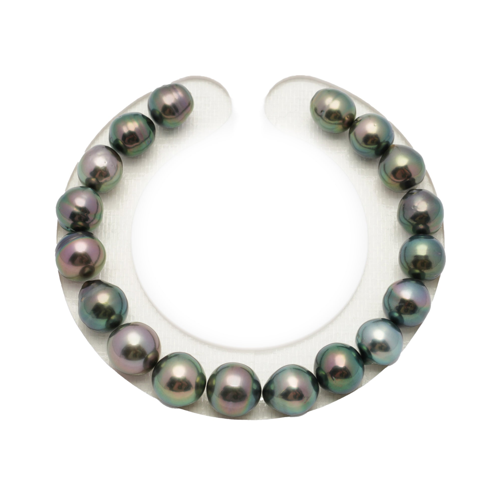 18pcs Peacock 8-9mm - SB AAA/AA Quality Tahitian Pearl Bracelet BR2022 OR7