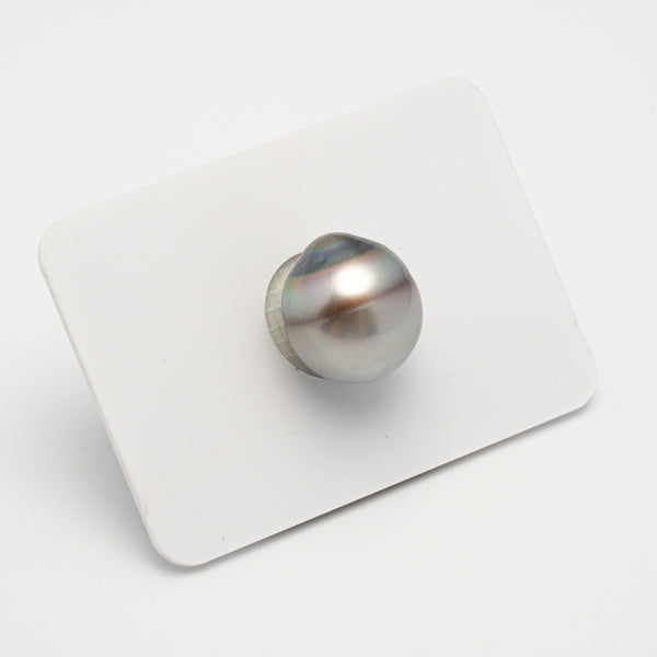 1pcs "UNIQUE" Silver Gray 12.6mm - CL AAA Quality Tahitian Pearl Single LP1995 MI1