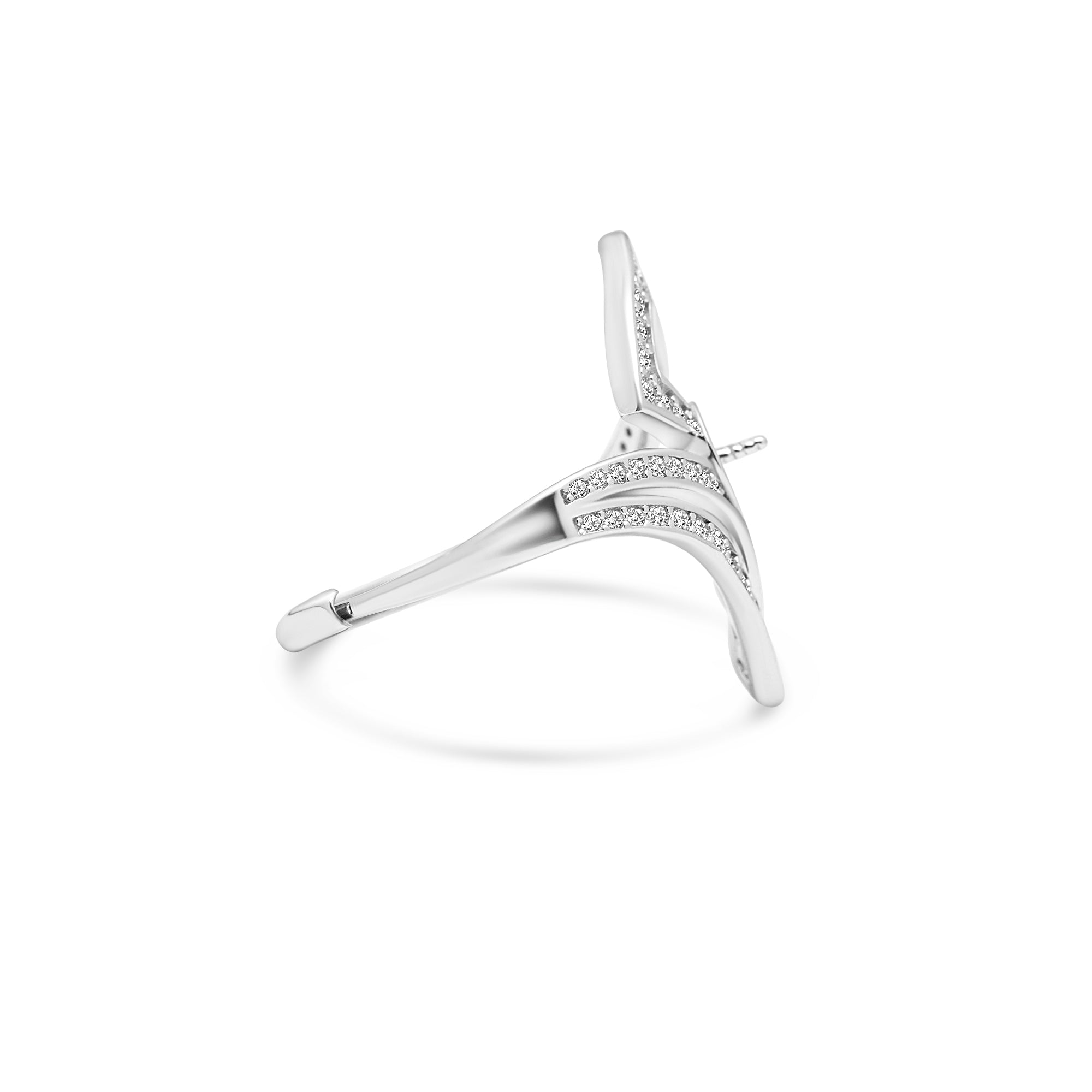 Adjustable Ring 925 Silver for pearl SC474