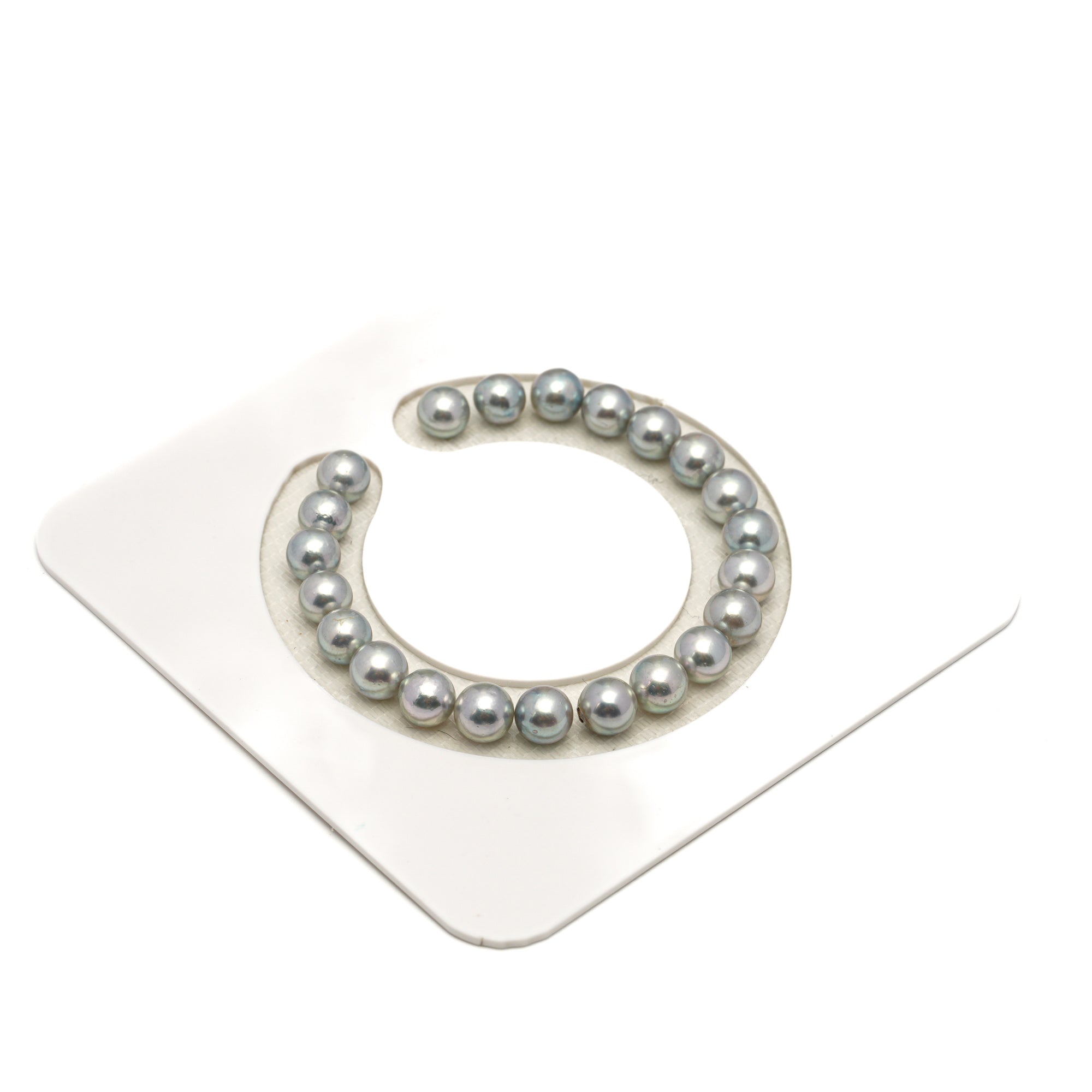 22pcs Akoya Pearl Silver Mix 7.4-7.8mm - SR A Quality Bracelet AKBR2424 CMA1