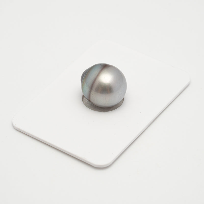 1pcs "UNIQUE" Silver Gray 12.6mm - CL AAA Quality Tahitian Pearl Single LP1995 MI1