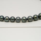 36pcs Dark 11-14mm - RSR AA/A Quality Tahitian Pearl Necklace NL1628 THMIX3