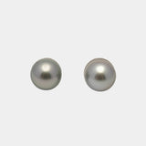 2pcs Silver 12mm - RSR AAA Quality Tahitian Pearl Pair ER1424 THMix1