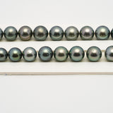 38pcs Green 8-11mm - RSR AA/A Quality Tahitian Pearl Necklace NL1515