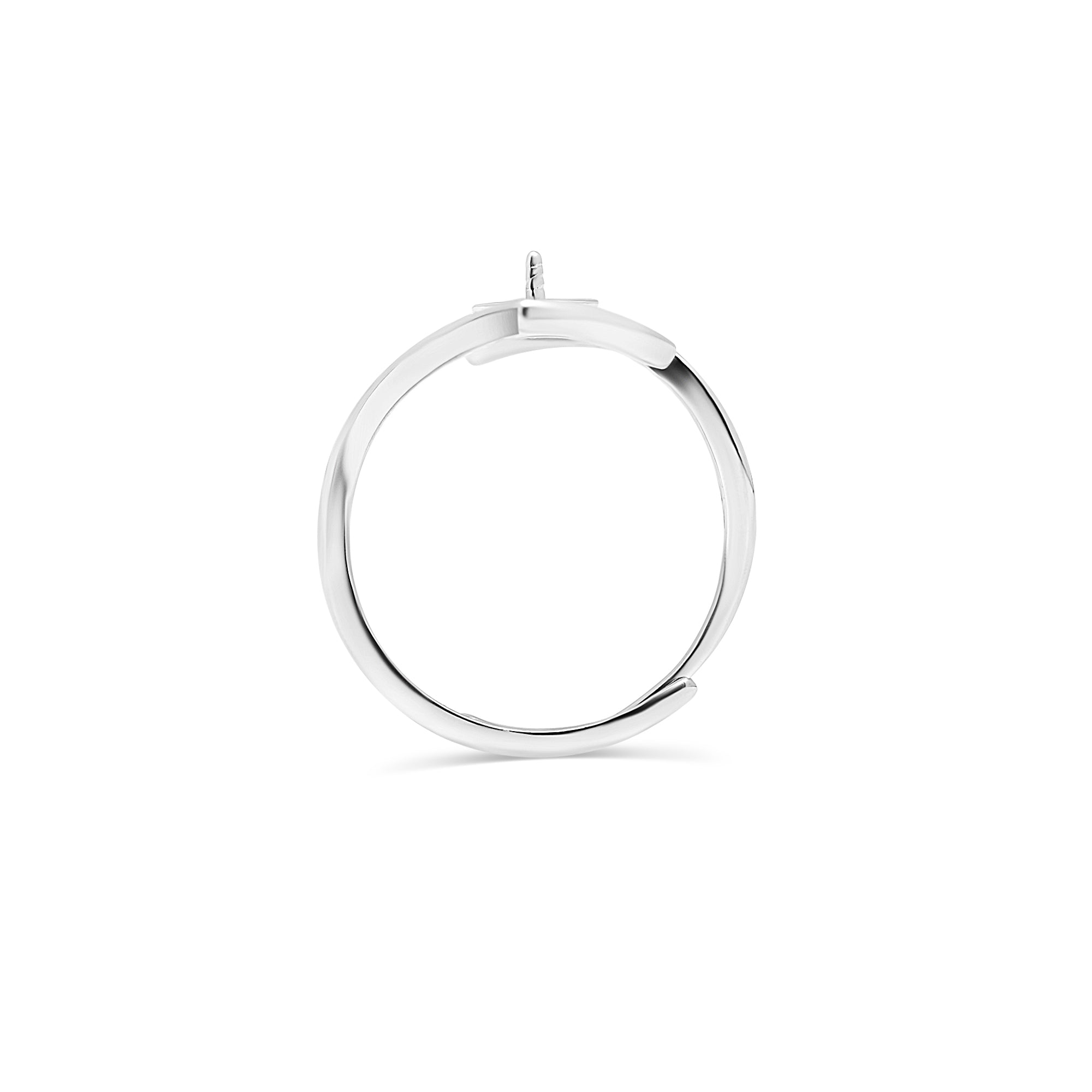 Adjustable Ring 925 Silver for pearl SC474
