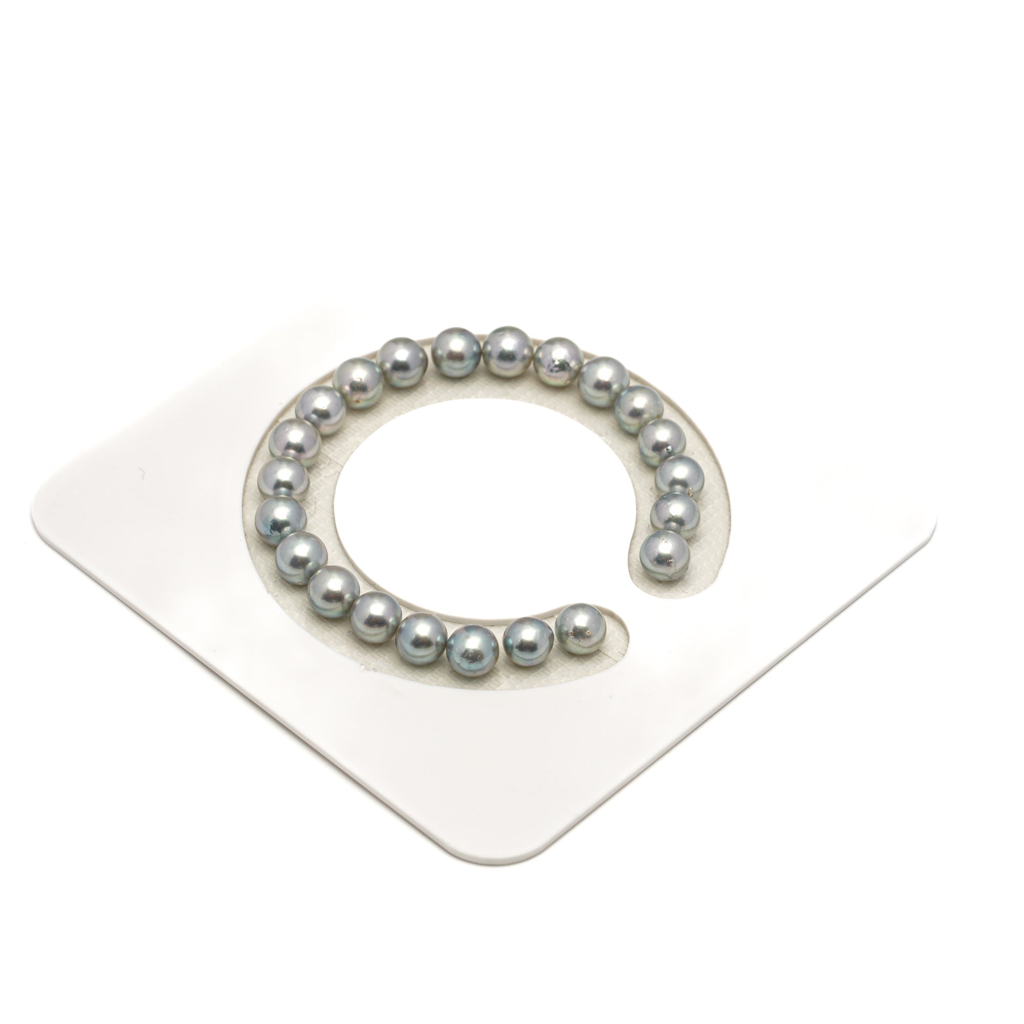 22pcs Akoya Pearl Silver Mix 7.4-7.8mm - SR A Quality Bracelet AKBR2424 CMA1