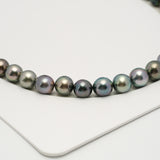 49pcs "High Luster" Multicolor 8-10mm - SR/NR AAA/AA Quality Tahitian Pearl Necklace NL1590 OR10