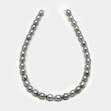 36pcs "High Luster" Silver Mix 9-11mm - CL/SB AAA/AA Quality Tahitian Pearl Necklace NL1599 HL3