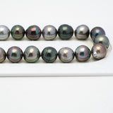 47pcs "High Luster" Multicolor 9mm - SB AAA/AA Quality Tahitian Pearl Necklace NL1406 OR7