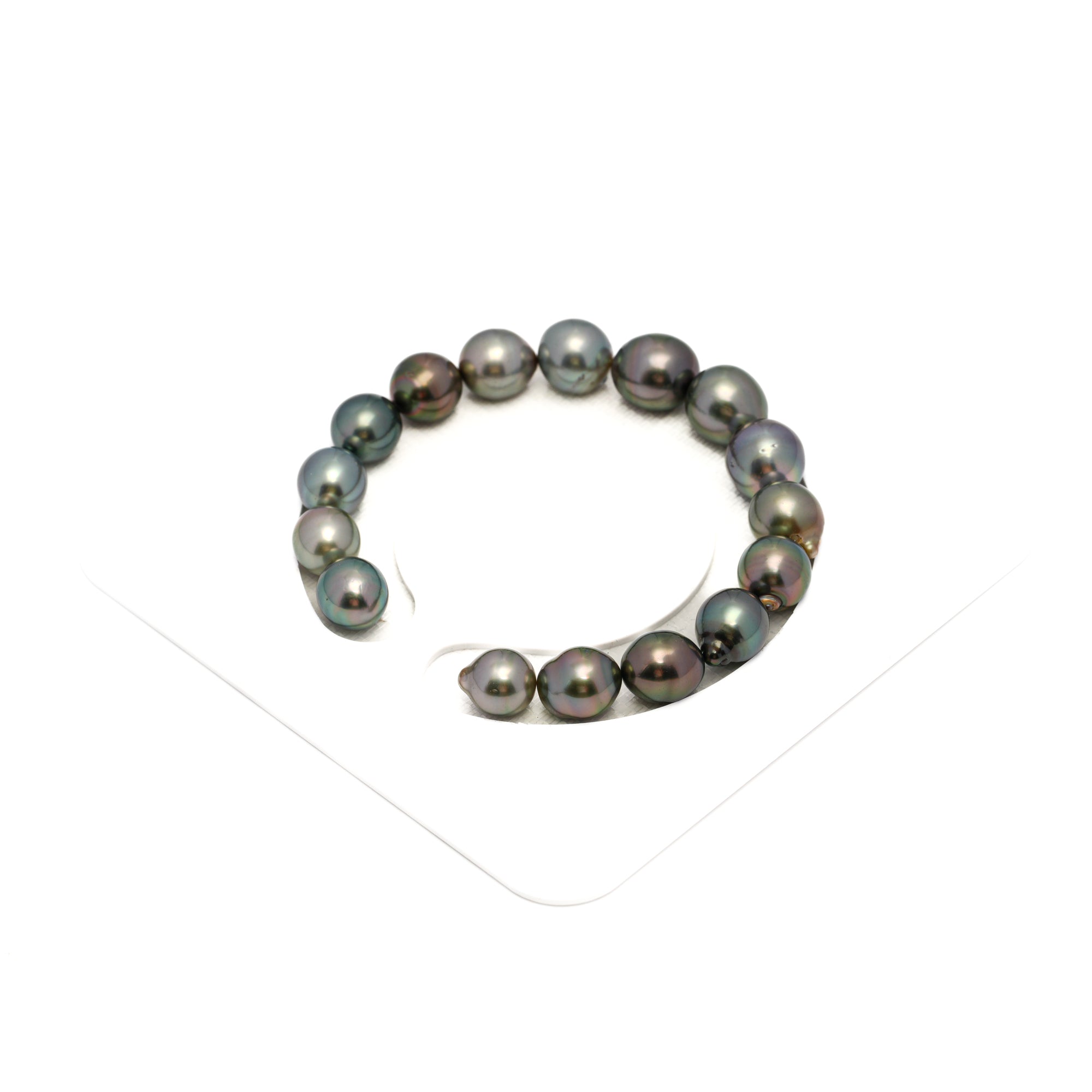 16pcs Multicolor 9-11mm - SB AAA Quality Tahitian Pearl Bracelet BR2304 HL4