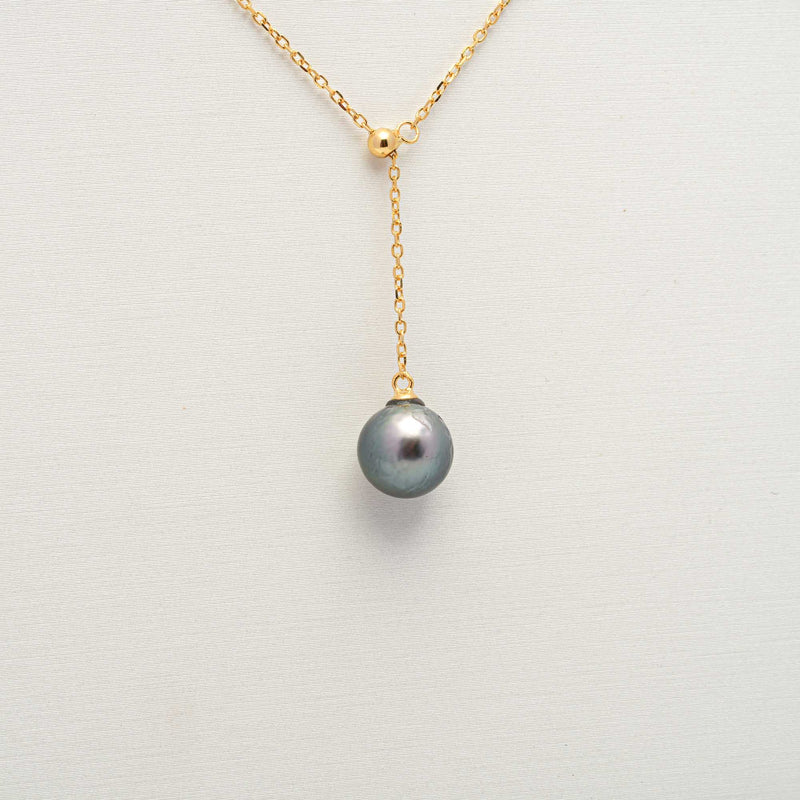 925 Silver Gold Y Chain with Pearl SHM15TH2