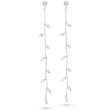 Earring Floral Leaft Quartz jewelry SHM1207