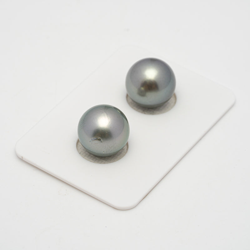 2pcs Light 12.2mm - RSR AAA Quality Tahitian Pearl Pair ER1485