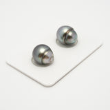 2pcs "High Luster" Light Cherry 10.8-11mm - SB AAA Quality Tahitian Pearl Pair ER1544 A101