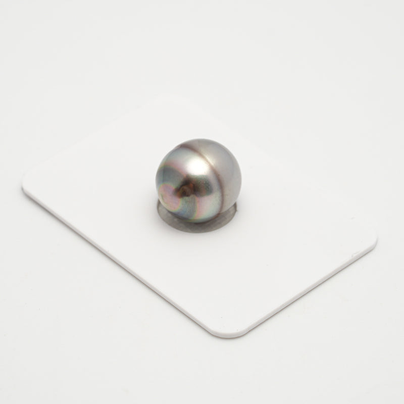 1pcs "UNIQUE" Silver Gray 12.6mm - CL AAA Quality Tahitian Pearl Single LP1995 MI1