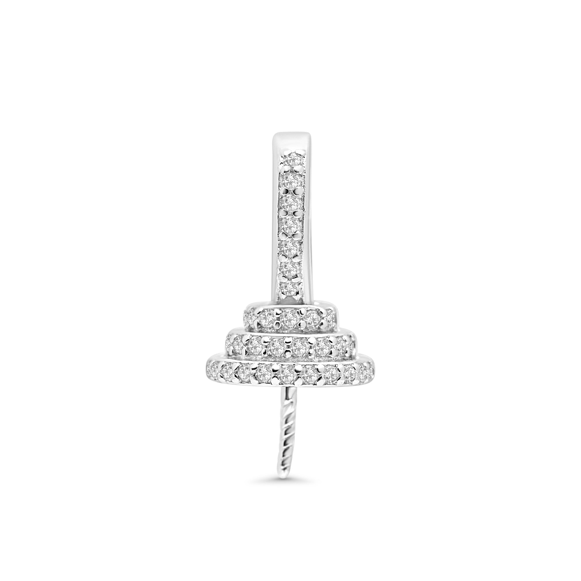 Pendant Clasp 925 Silver for Pearl SC458
