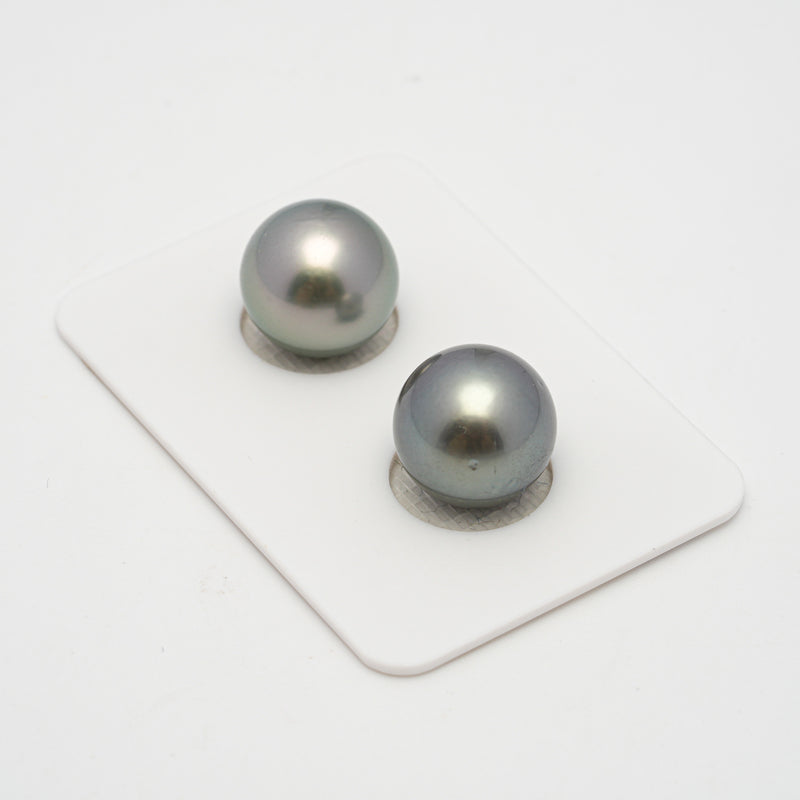 2pcs Light 12.2mm - RSR AAA Quality Tahitian Pearl Pair ER1485