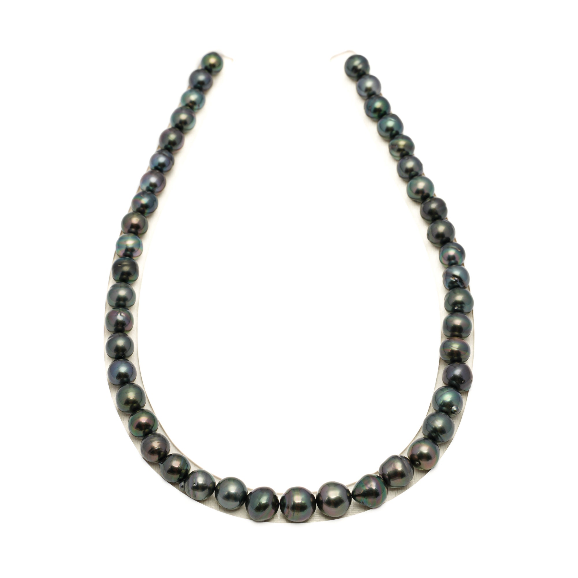 44pcs Dark Mix 8-11mm - CL/SB AAA/AA Quality Tahitian Pearl Necklace NL1770 LP1