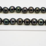 44pcs Dark Mix 8-10mm - CL/SB AA/AAA Quality Tahitian Pearl Necklace NL1512 THMIX2.6