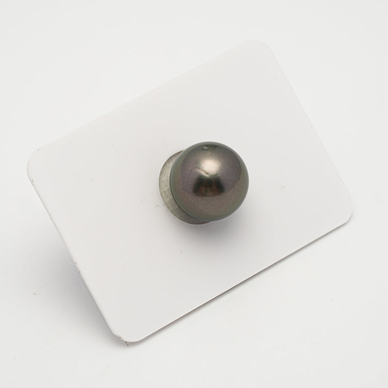 1pcs Olive Green 12.5mm - RSR AAA/AA Quality Tahitian Pearl Single LP2047 OR6