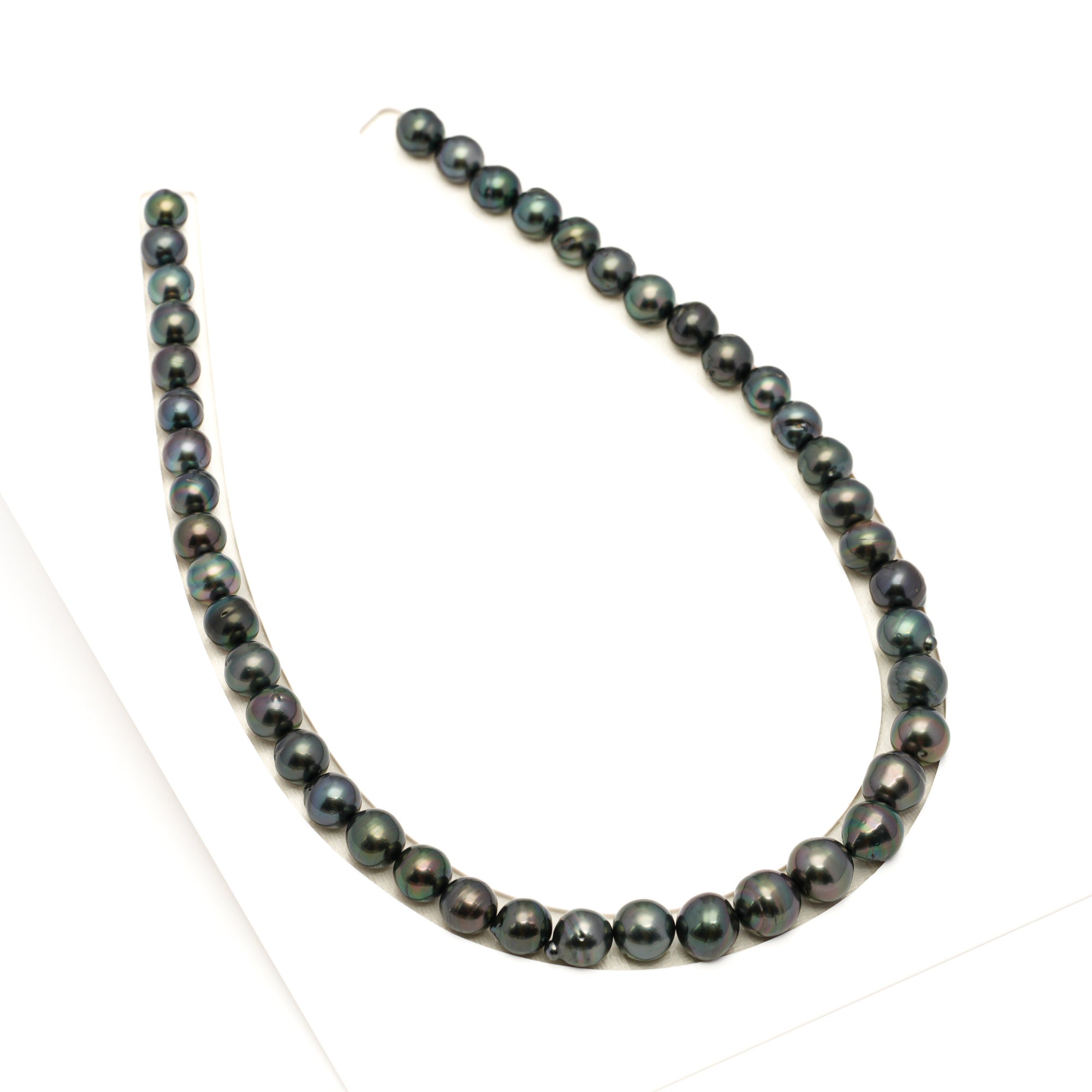 44pcs Dark Mix 8-11mm - CL/SB AAA/AA Quality Tahitian Pearl Necklace NL1770 LP1