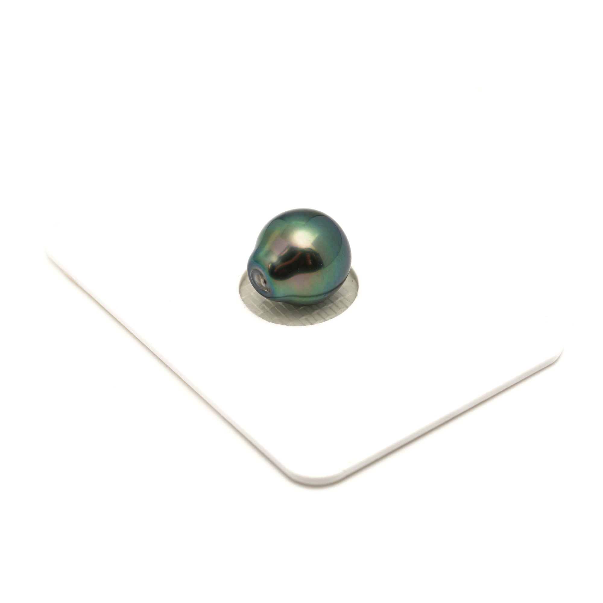 1pcs "High Luster" Blue Green 9.9mm - SB AAA Quality Tahitian Pearl Single LP2457 LP2