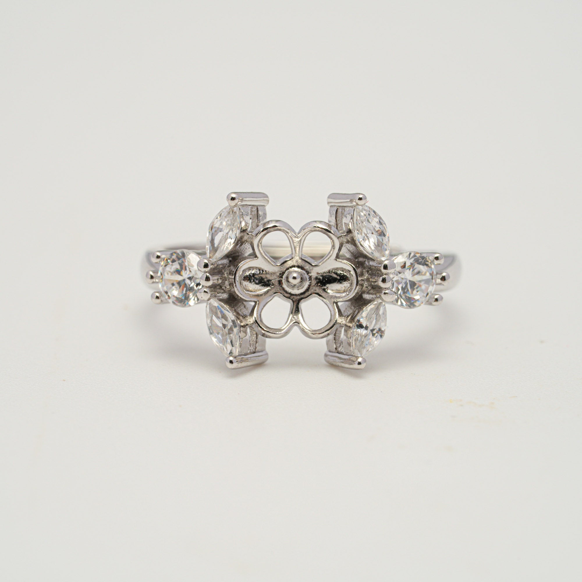 Adjustable Ring 925 Silver for pearl SC575