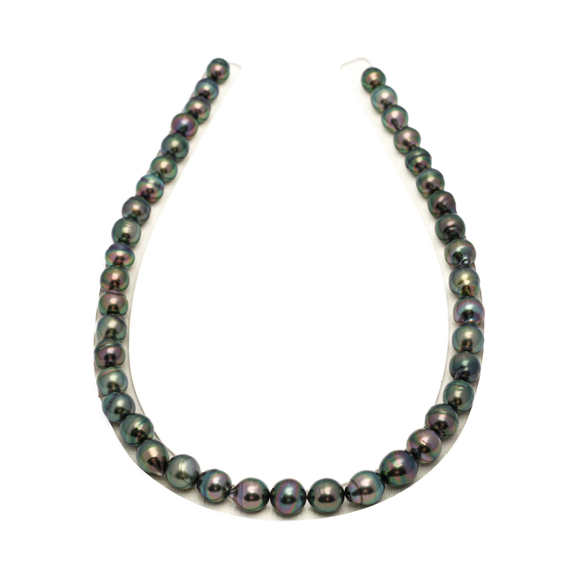 41pcs Peacock 8-11mm - CL/SB AAA Quality Tahitian Pearl Necklace NL1718 TH5