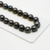 44pcs Dark Mix 8-10mm - CL/SB AA/AAA Quality Tahitian Pearl Necklace NL1512 THMIX2.6